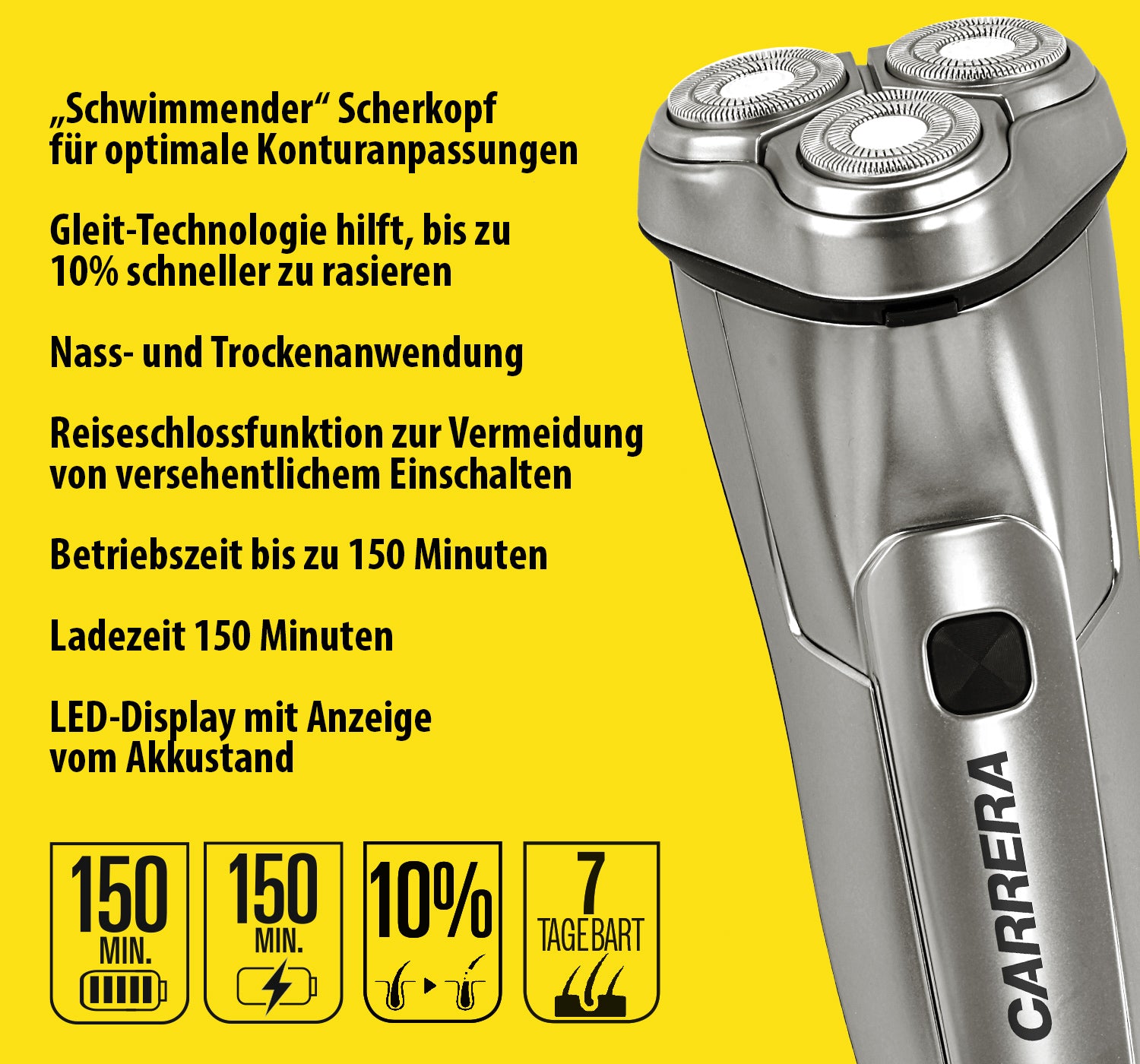 CARRERA Razor Pro Herren Rotationsrasier