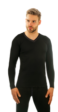 Smart Tex Thermoshirt 2er Set schwarz/weiß Herren, Gr. M/L