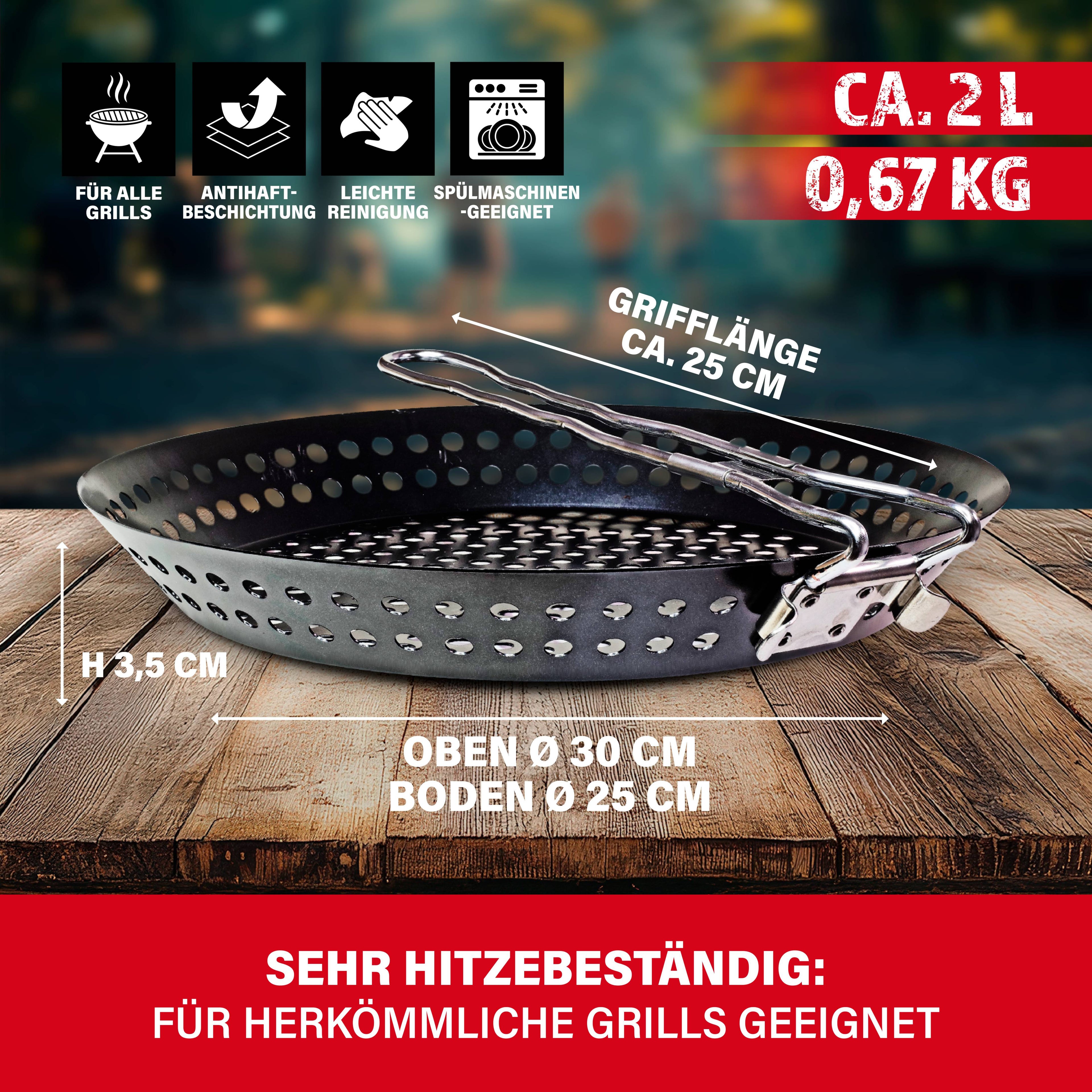 BBQ Boss Grill- und Gemüsepfanne