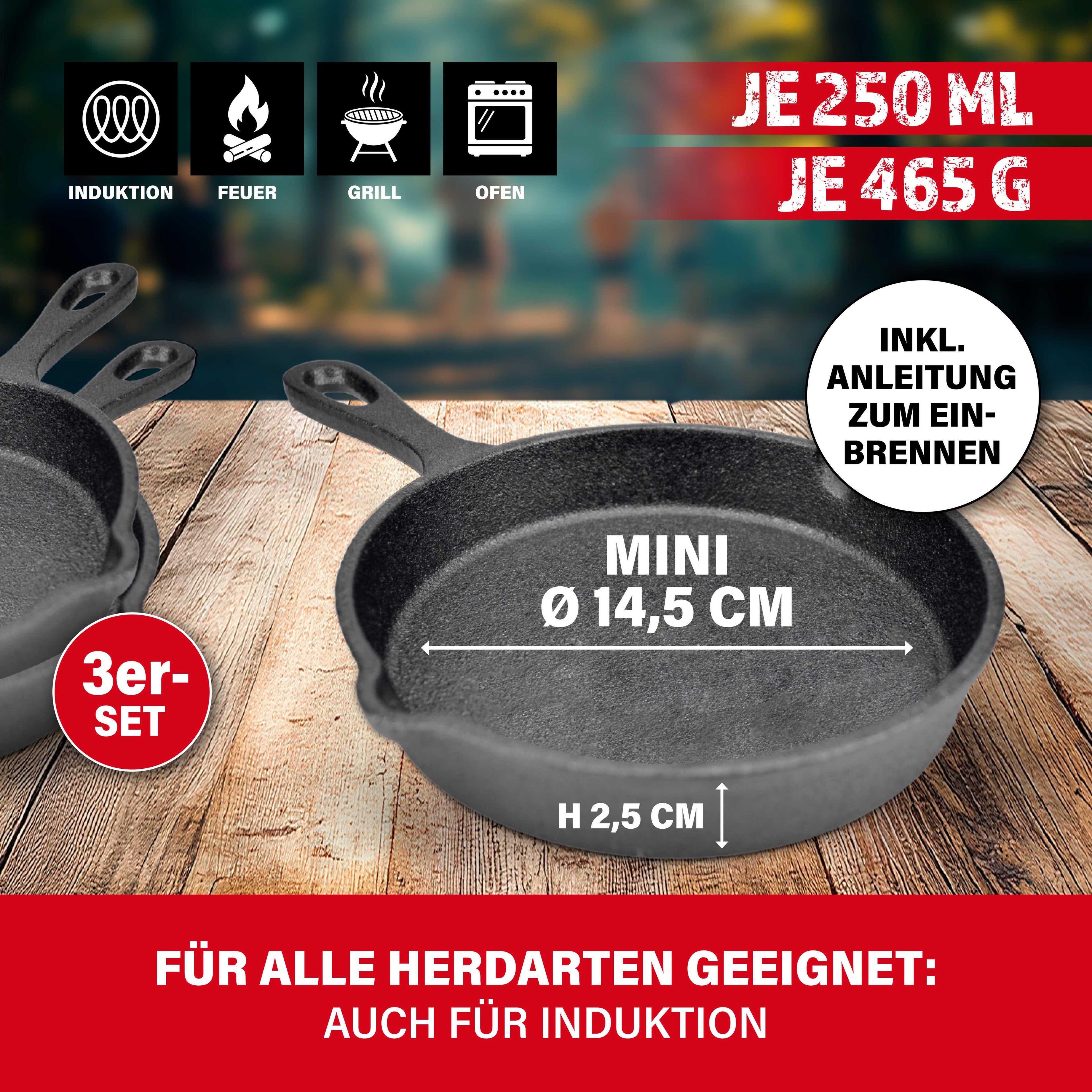 BBQ Boss Pfännchen 3er-Set