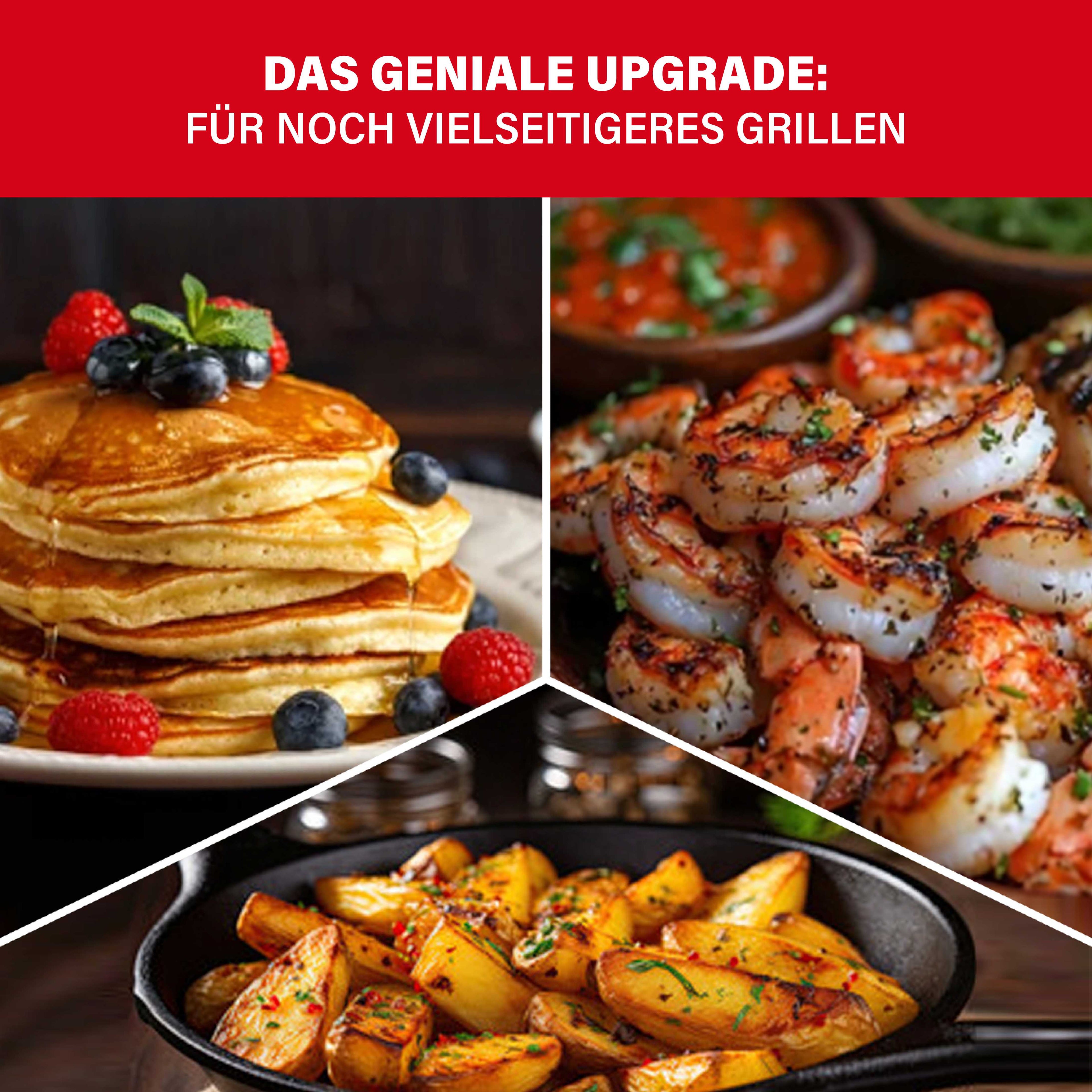 BBQ Boss 2 in 1 Grillplatte rund, 30cm