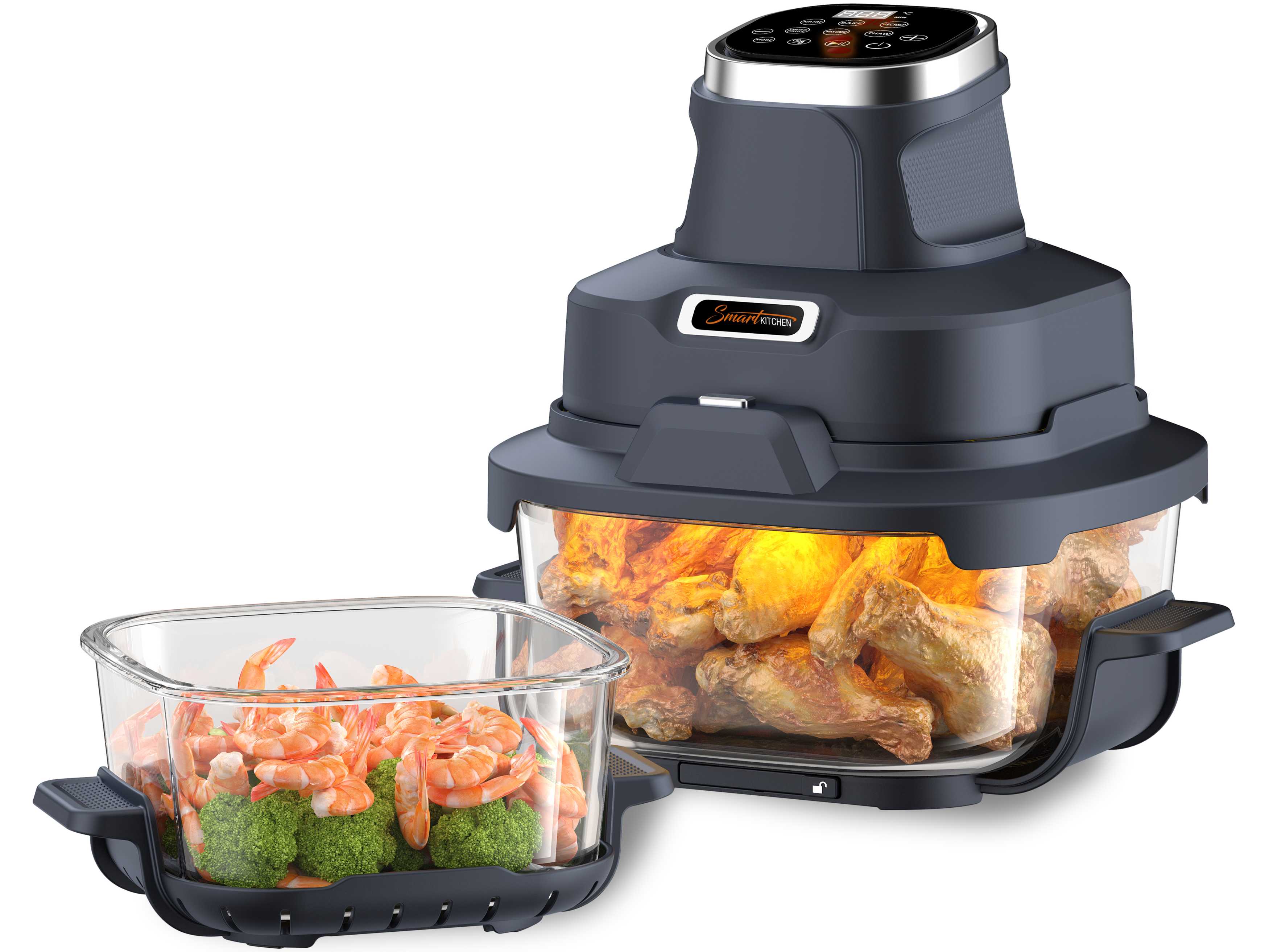 Smart Kitchen 4 in 1 Glass Air Cooker