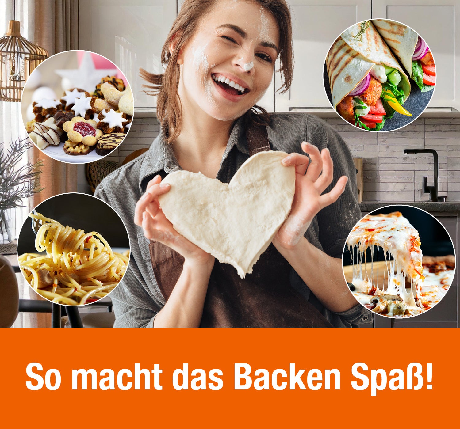 Cucinova Verstellbare Teigrolle aus Edelstahl