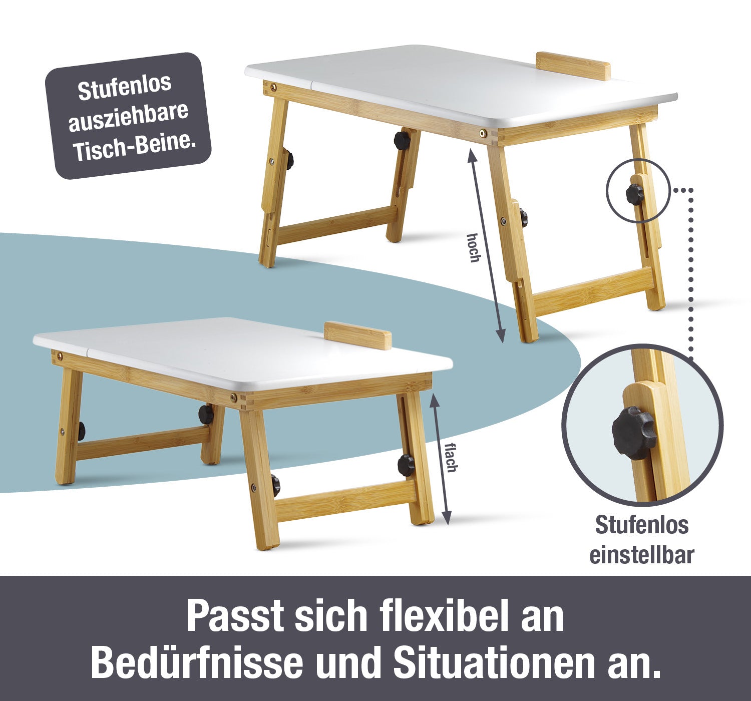 Telewelt Falttisch aus Holz