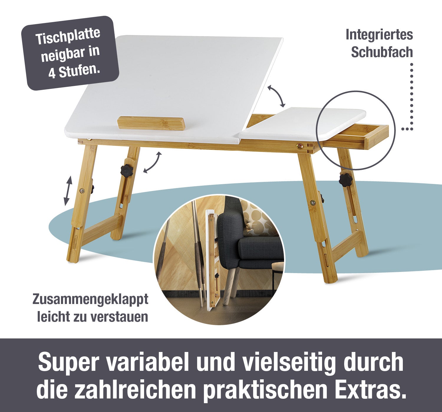 Telewelt Falttisch aus Holz