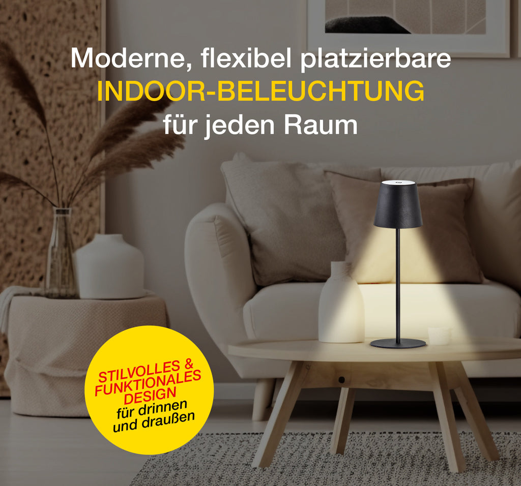 Taghell LED Tischleuchte Move schwarz