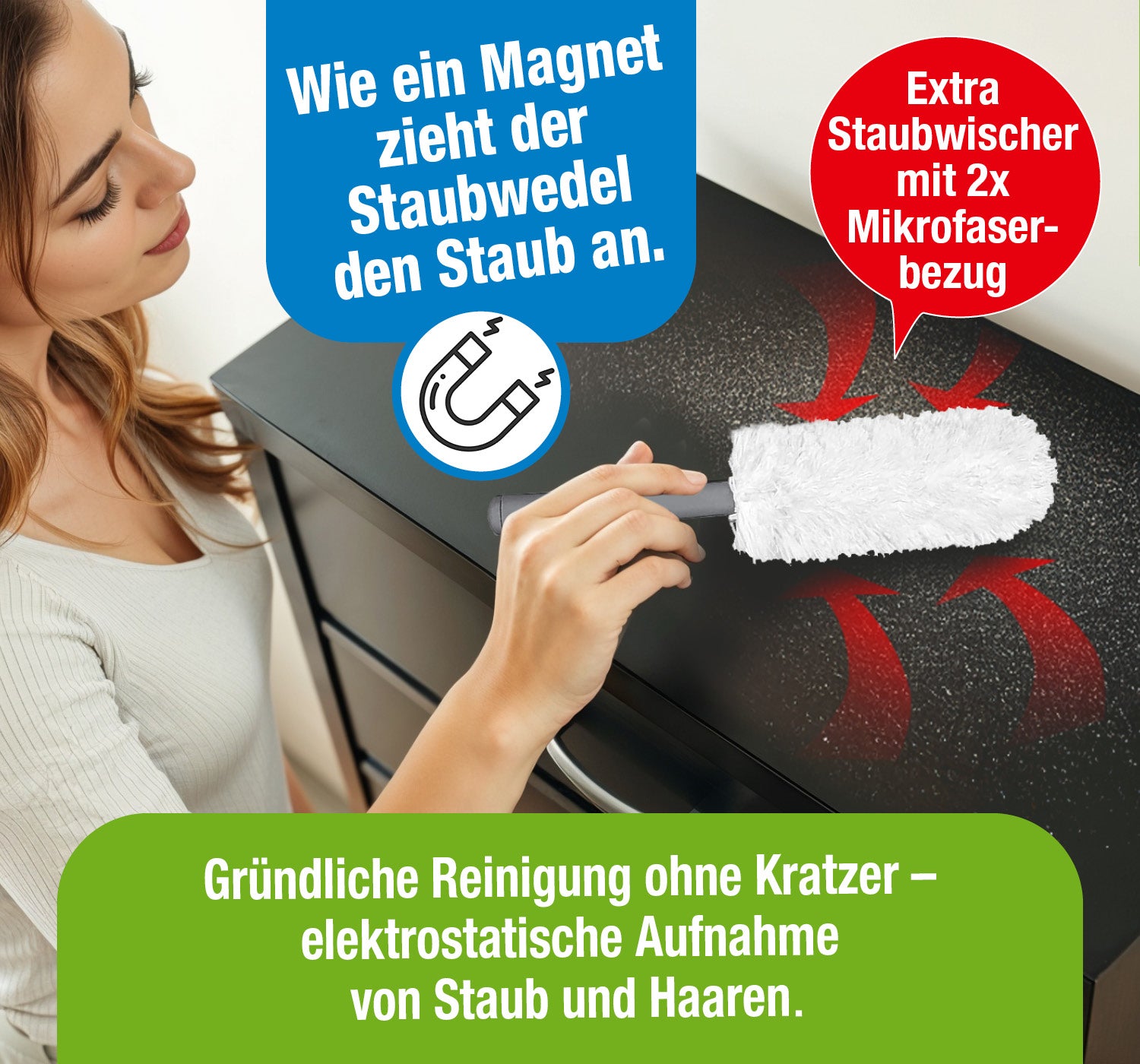 Clever Clean Teleskop-Staubwedel 5-tlg