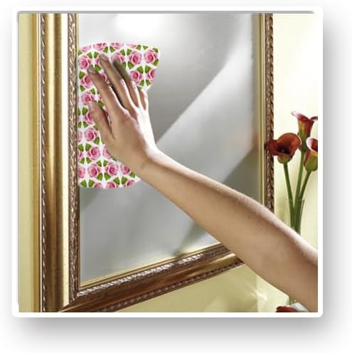 Clever Clean Mikrofaser Tücher 10er Set 30 x 30 cm (4 x Rose 3 x weiß 3 x rosa)