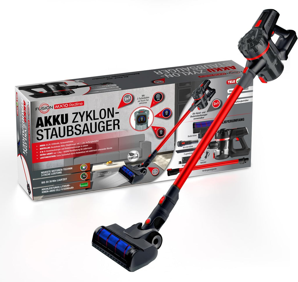 Fusion MX 10 Redline Akku Zyklonsauger