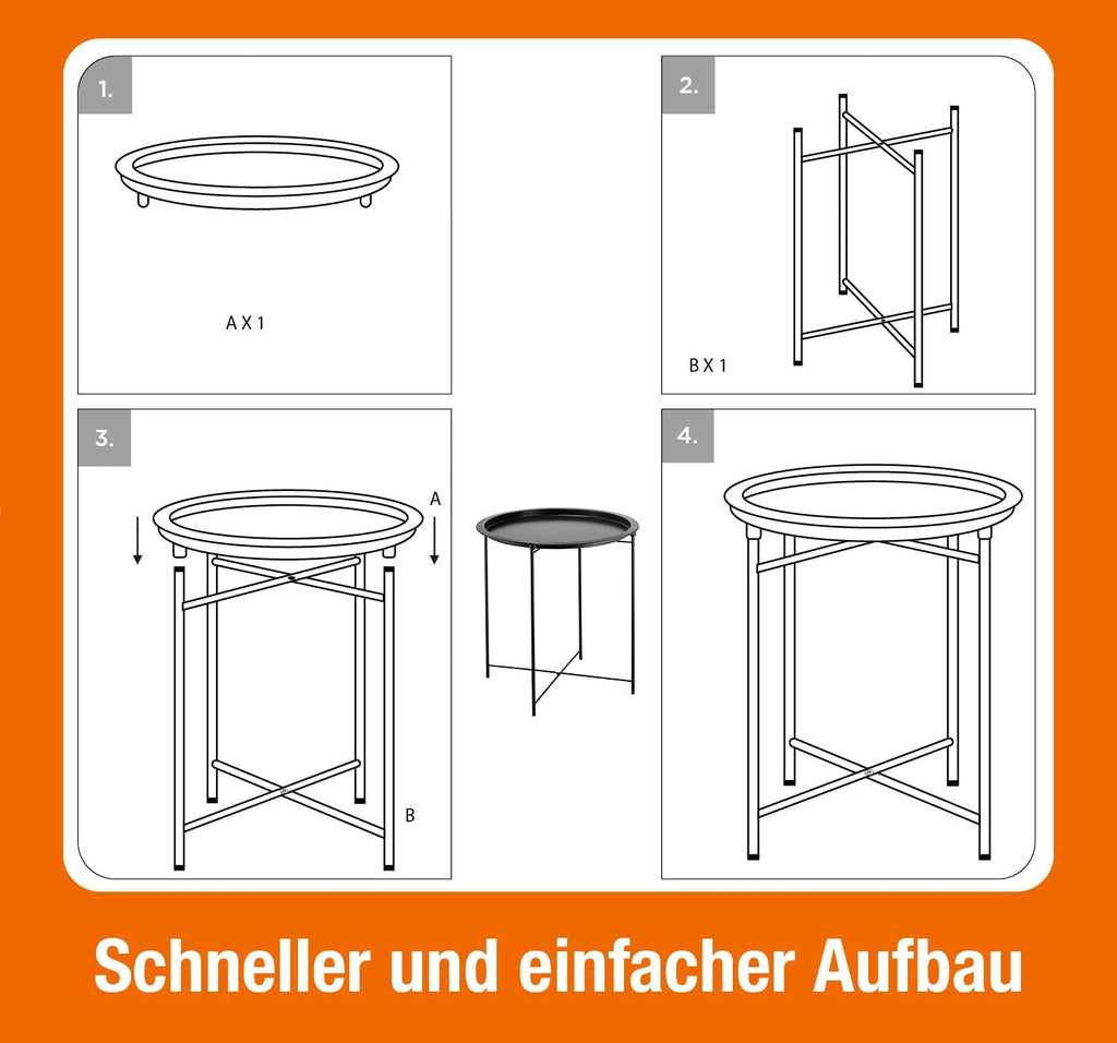 Beistelltisch klein, rund