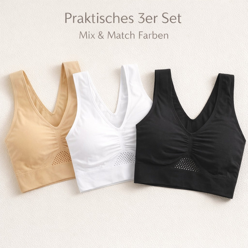 Smart Tex Comfort BH 3er Set Klassik, Gr. 3XL