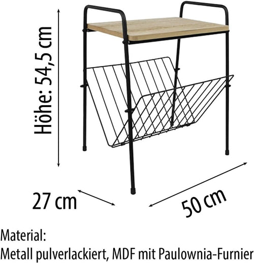 Beistelltisch mit Magazin
