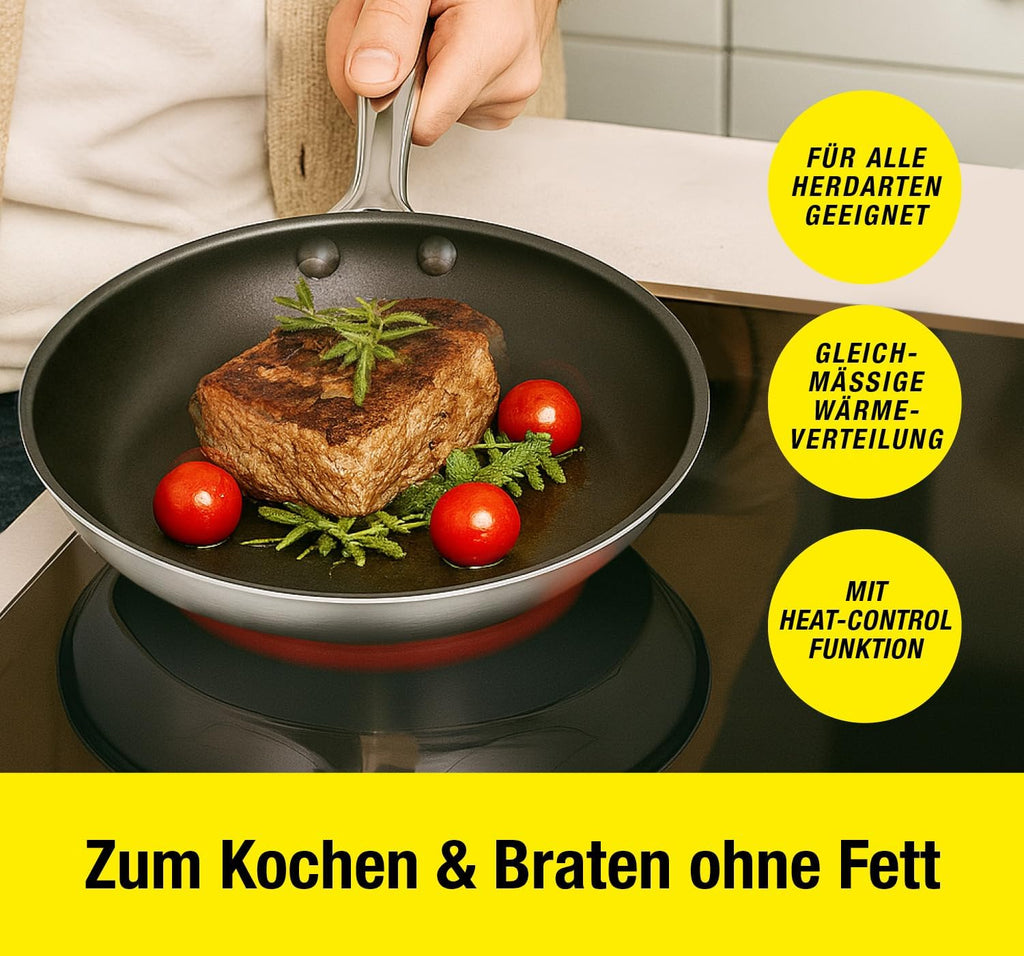 Ceraflon Elite-Pro Edelstahl Hybrid Pfanne 20 cm