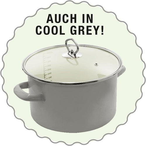 Ceraflon Emaille Topfset 7tlg cool grey