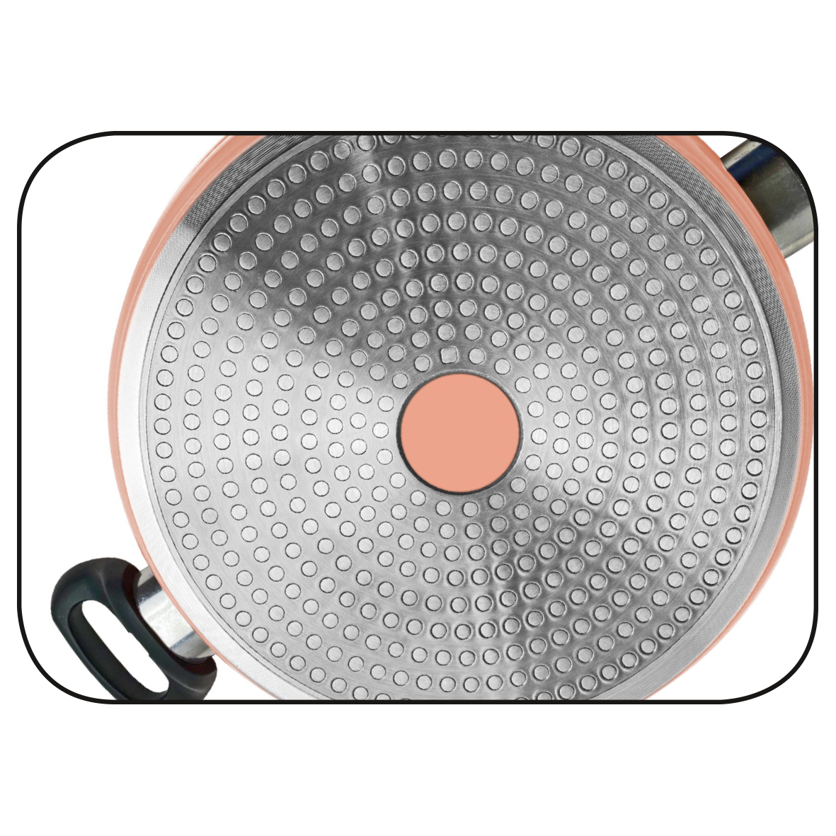 Ceraflon Hochraumpfanne 28cm mit Farbe Variante A Apricot