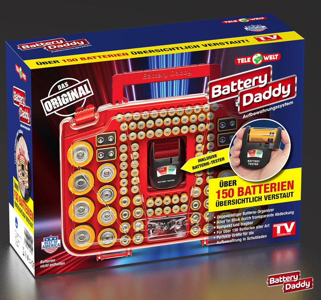 Telewelt Battery Daddy für 150 Batterien